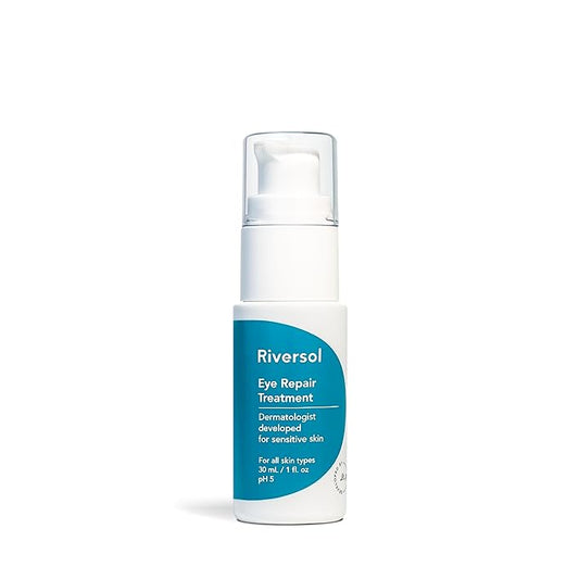 Riversol Peptide Eye Cream | Dermatologist-Developed for Sensitive Skin | Matrixyl, Haloxyl & Beta-T | Smooth, Hydrate & Brighten | 1 fl oz