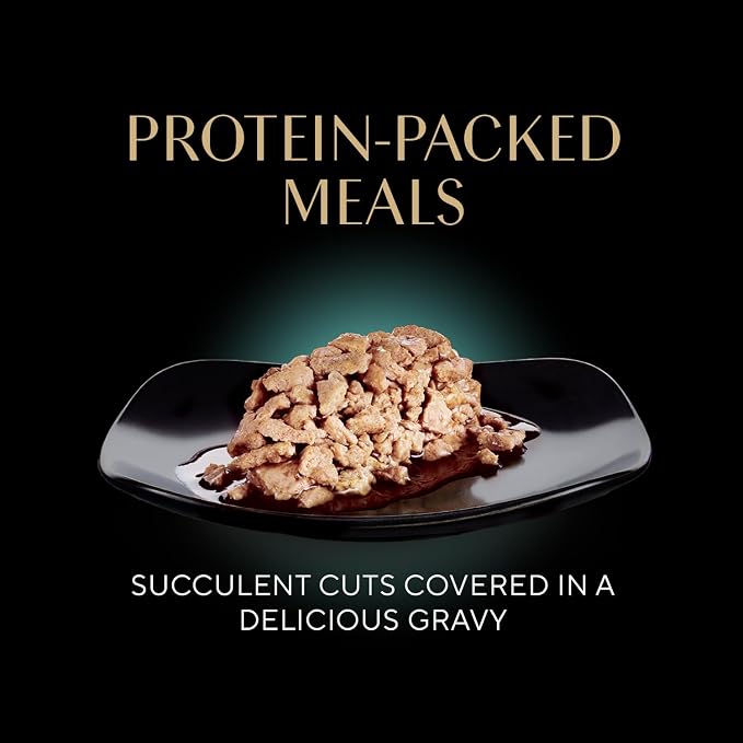 Sheba Perfect Portions Cuts Wet Cat Food, Chicken & Tuna, 2.6 oz, 12 ct | Grain-free, Chicken & Tuna in gravy, no corn or soy, no fillers, snap-peel-serve twin-pack trays, zero messy leftovers