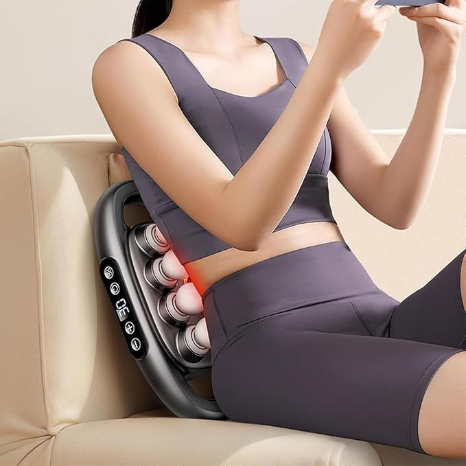 Morgela Deep Tissue Massager, 2025 New Morgela Massager, 16 Head Massage Gun Deep Tissue, 3 Modes & 30 Intensities, Massage Gun for Back, Shoulders, Legs, Foot (Black)