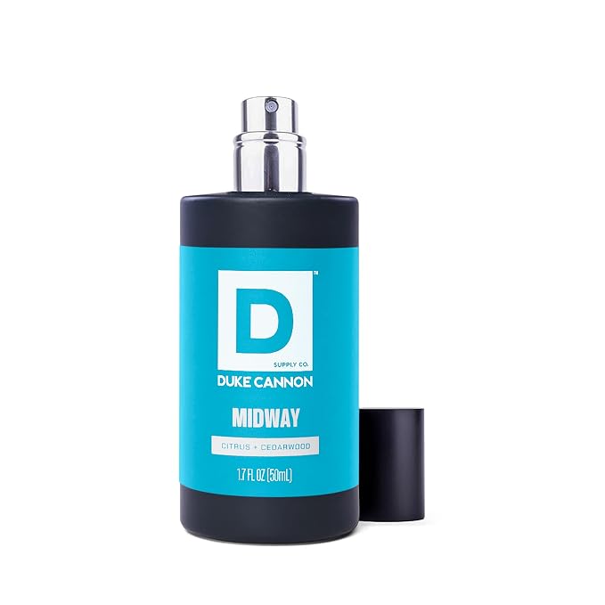 Duke Cannon Proper Cologne Midway | Men's Eau de Parfum | Citrus and Cedarwood | Fresh, Woodsy, Long-Lasting Scent | 1.7 fl oz