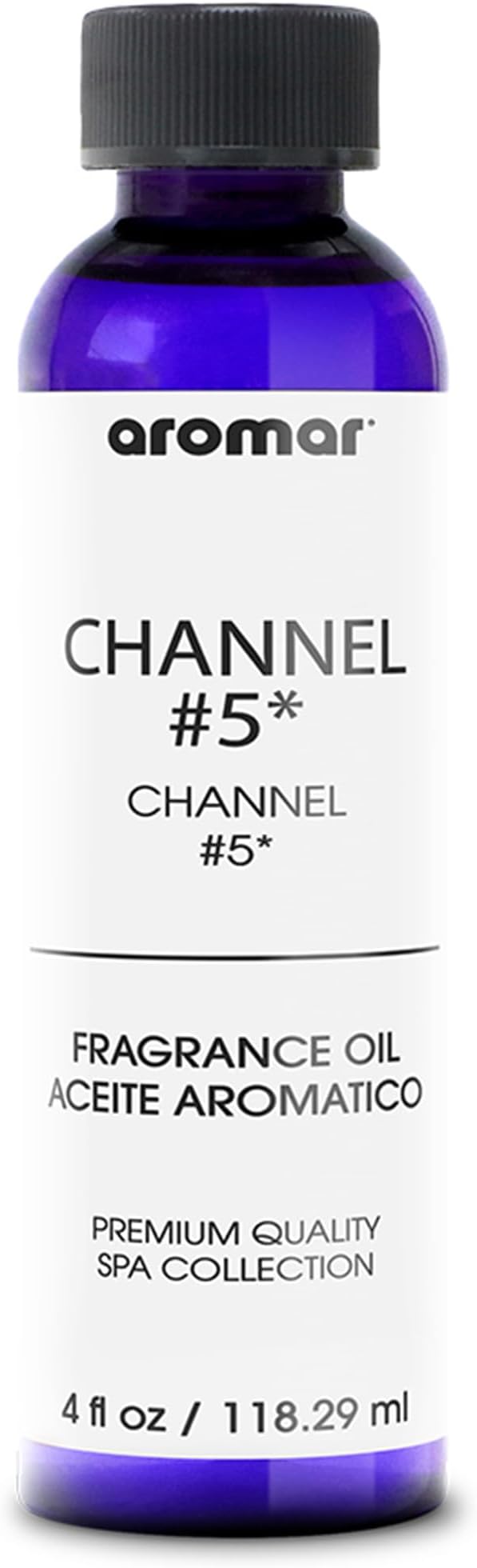 AROMAR Premium Fragrance Oil, Long-Lasting, Refreshing Uplifting Aroma for Aromatherapy, Relaxation & Household Uses, Channel #5 4 oz.