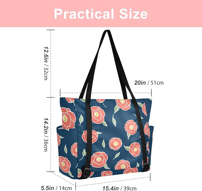 MCHIVER Yoga Bag for Women Men Large Yoga Mat Bag with Adjustable Strap Workout Bags Totes for Pilates Yoga Travel