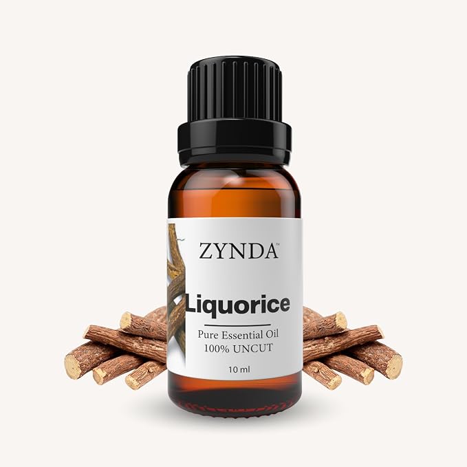 Licorice Oil 100% Pure & Natural Licorice Root Extract | Cold Pressed Essential Oil for Radiant Glow | Premium Lab Tested Liquorice Root Oil for Skin & Hair Relaxation & Aromatherapy – 10ml