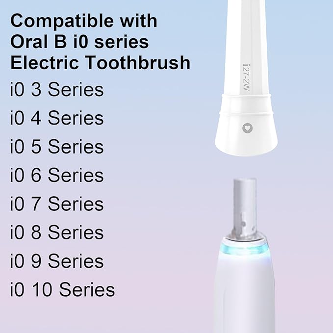 Juzflow iO Replacement Heads Compatible with Oral b iO 2/3/4/5/6/7/8/9/10 Series Electric Toothbrush,Gum Care Toothbrush Head Compatible with Oral b iO Replacement Heads