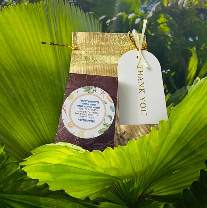 Honey and Turmeric Handmade Bar Soap with Organic Honey, Turmeric and Glycerin | For a Bright Natural Glow | Enjoy a Cool, Refreshing Feeling Each Time You Use This Soap