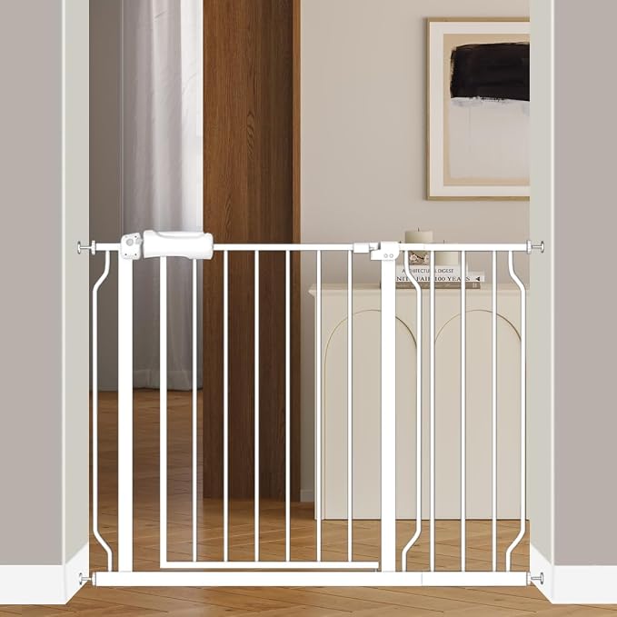 Fairy Baby 38.5-43.5 Inch Extra Wide Baby Gate for Doorways Stairs Hallway