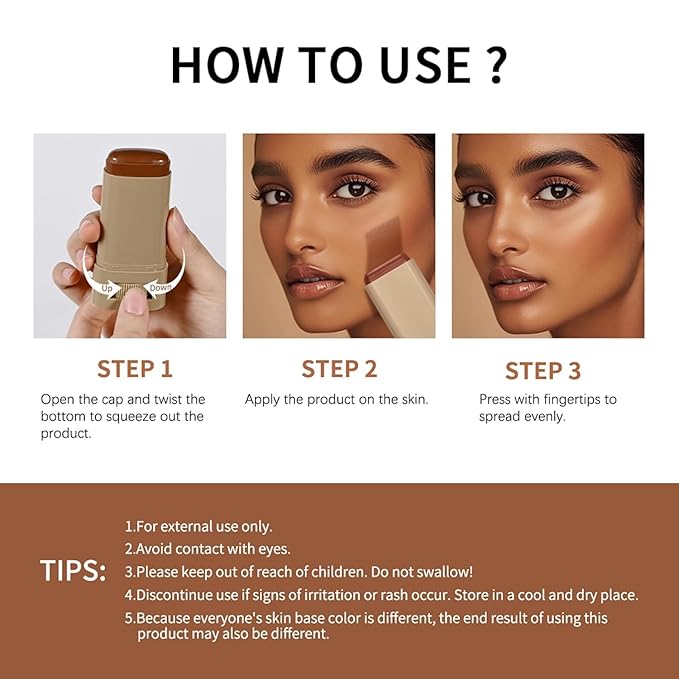 Beauty Balm Serum Boosted Skin Tint, Lightweight Solid Tinted Hydrating Serum Foundation Contour Stick for Women, Sheer to Medium Coverage, Radiant & Dewy Finish for Face Makeup (#02)