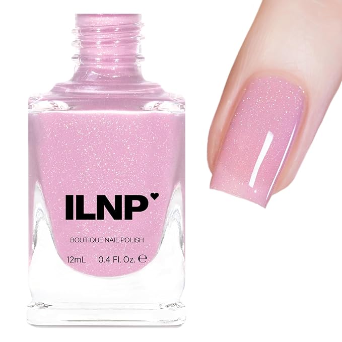ILNP Claire - Baby Pink Holographic Crelly Nail Polish