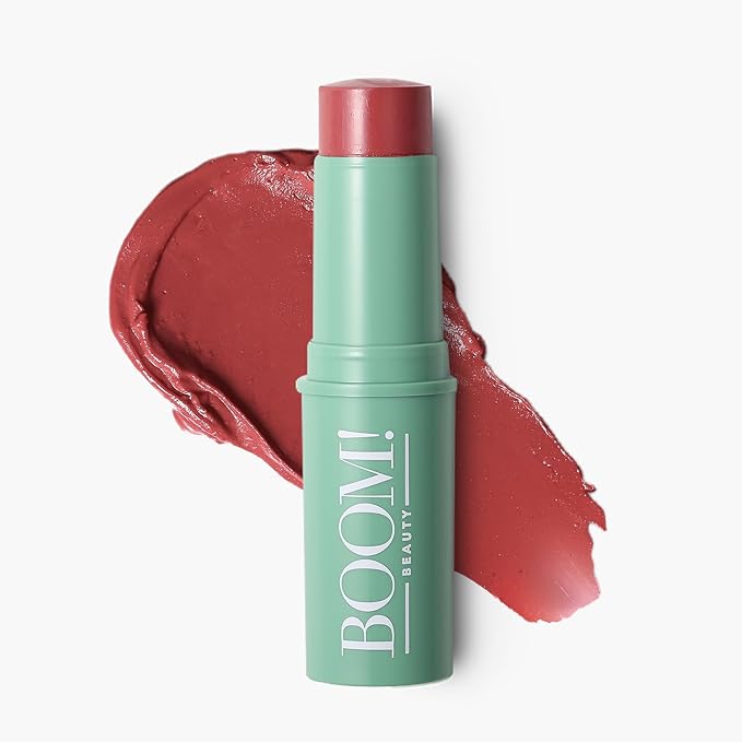 Boomstick GLO ® + Boomstick Rose Nude ® - Buildable Lip & Cheek Tint Makeup Sticks, Moisturizer Stick & Soft Rosy Blush - BOOM! by Cindy Joseph Cosmetics