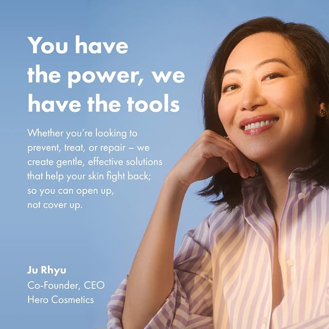 Hero Cosmetics Force Shield Superlight Sunscreen SPF 30 - Everyday Lightweight Sunscreen for Face & Acne-Prone Skin with Zinc Oxide - Fragrance Free 50 ml