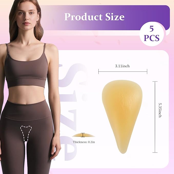 Camel Toe Concealer,Reusable Seamless Camel Toe Underwear,Invisible Frontal Wedgie Cover,Anti Cover Silicone Insert