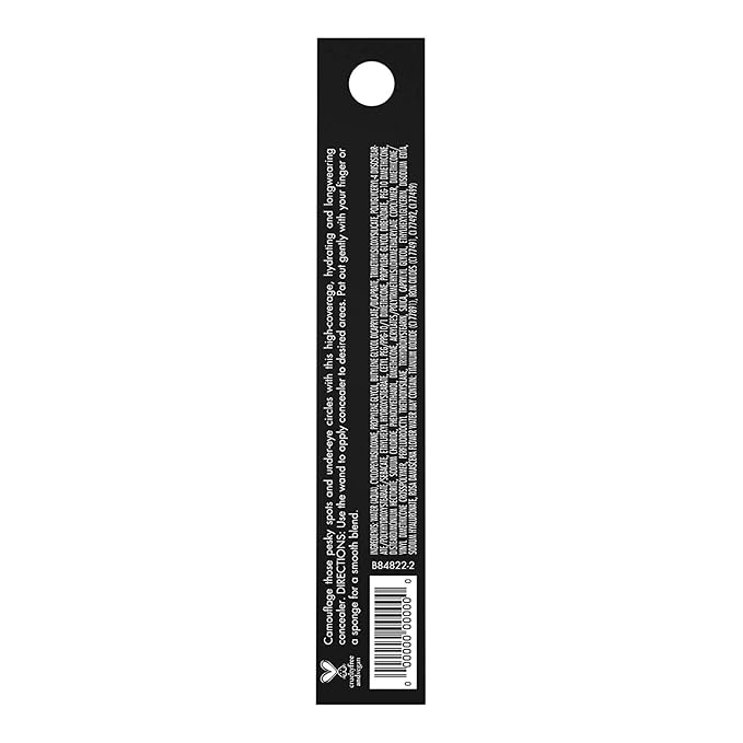e.l.f. 16HR Camo Concealer, Full-Coverage, Highly-Pigmented Face Concealer With A Matte Finish, Crease-proof, Vegan & Cruelty-Free, Tan Walnut