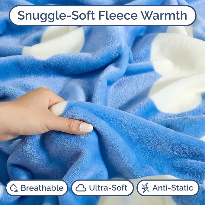 Ultra Soft Fleece Blanket - Flannel Fleece Luxury Blanket - Lightweight for Couch Bed Chair - Thick, Warm and Breathable - All Season Cozy Fuzzy, Anti-Static Microplush Bedding, Queen, Design 320