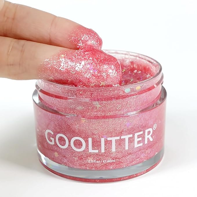 Face, Body & Hair Holographic Pink Glitter Gel [Pink Princess] 2oz (60mL) | Fine | K-Beauty | Halloween, Festival, EDM, Rave, Party, Concert, Costume Makeup | Vegan, Cruelty Free