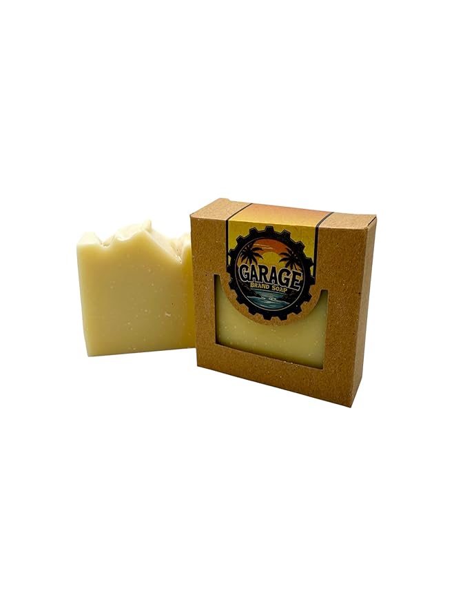 The Mechanic Citrus Shea Butter Mechanics Soap with Pumice, All Natural with Orange Essential Oil Medium Grit Scrub