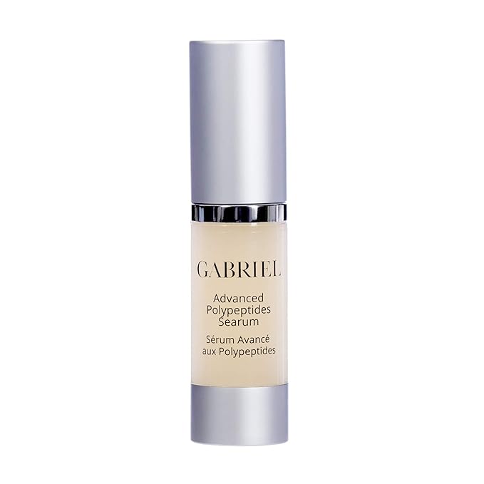 Advanced Polypeptides Searum by Gabriel Cosmetics | All Natural Ingredients to Protect, Nourish, Rejuvenate Skin, 0.5 oz