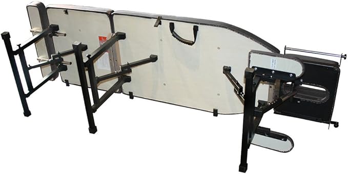 Royal Massage Sheffield 160 Elite Professional Portable Chiropractic Table - Lightweight Adjustable Folding Design (Charcoal)