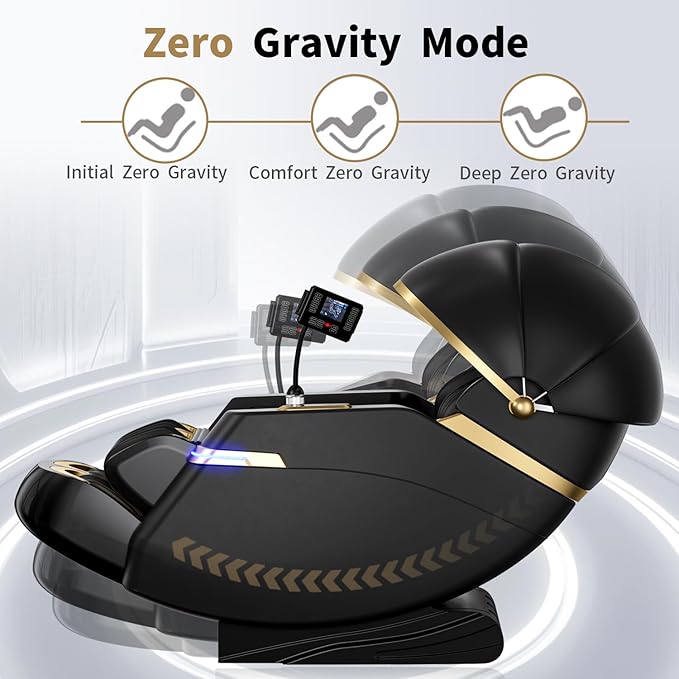 SOMANOVA New 4D Smart Massage Chair - Zero Gravity S-L Full Body Massage Sofa/Recliner - Smart Body Scanning - Directional Massage, Foot Roller, Calf Stretching, Airbag, Home Theater Sofa