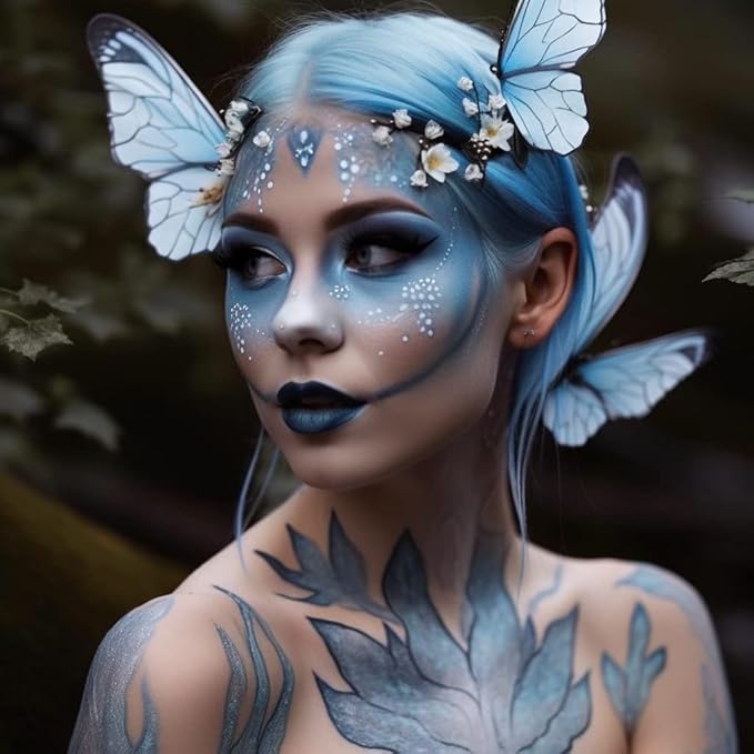 Face and Body Paint Light Blue Macaroon Color (30gm)Non-Toxic Paint for Children and Adults Halloween Makeup, Costumes, Festivals