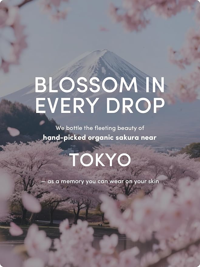 Kustie Cherry Blossom Body Wash with 380 Real Tokyo Sakura Petals – Vegan, Sulfate-Free & Antioxidant-Rich – Perfume-Level Scent – Niacinamide, Hyaluronic Acid & Squalane – 12.8 Fl Oz