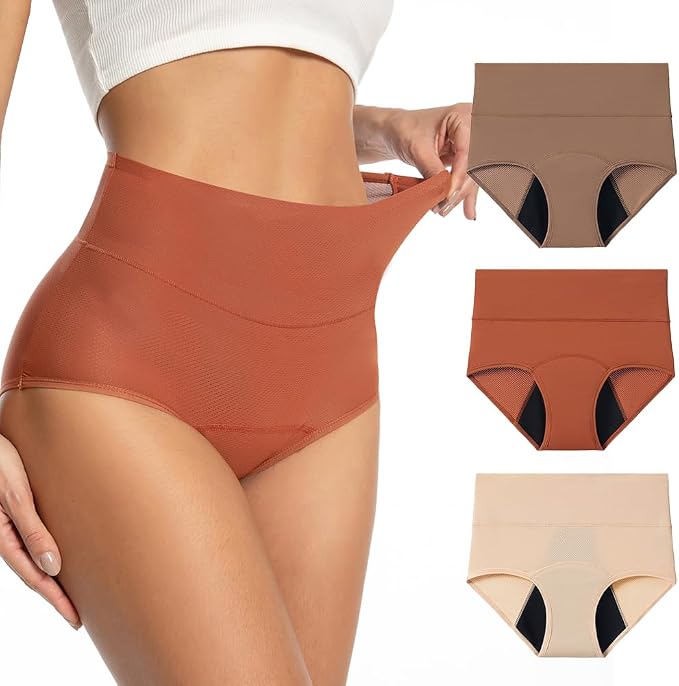 Period Underwear for Women 3 Layers Breathable Menstrual Period Panties