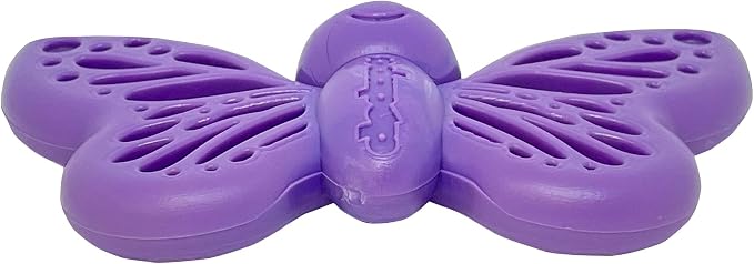 SodaPup Butterfly – Durable Dog Chew Toy Made in USA from Non-Toxic, Pet Safe, Food Safe Nylon Material for Mental Stimulation, Clean Teeth, Fresh Breath, Problem Chewing, Calming Nerves & More