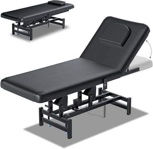 Fully Electric Massage Table with Lift, 1500lbs Capacity - Professional Adjustable Facial Bed for Estheticians, Spa & Waxing, Heavy-Duty 550lbs Capacity 2r1