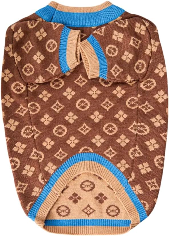 Everything Chic Luxury Dog Sweater – Soft Knit Designer Pet Outfit for Small Dogs & Puppies, XS–L, Stylish Warm Clothing for Yorkies, Chihuahuas, Dachshunds, Maltese, French Bulldog