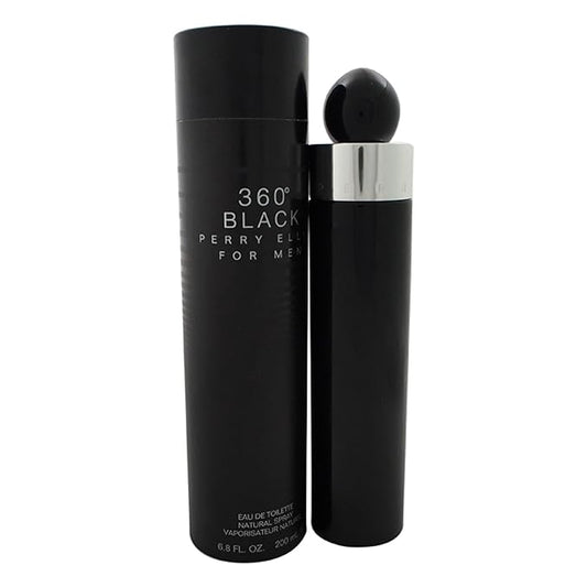 PERRY ELLIS 360 Black for Men Eau De Toilette Spray, 6.8 Ounce