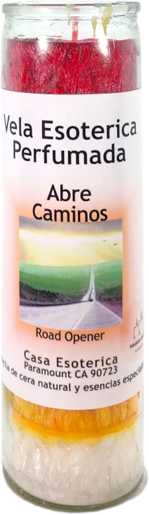 Road Opener 7 Color-Palm Wax Spiritual Intention Spell Candle-[7 Color] | Vela CASA ESOTERICA PERFUMADA- (ABRE CAMINOS)