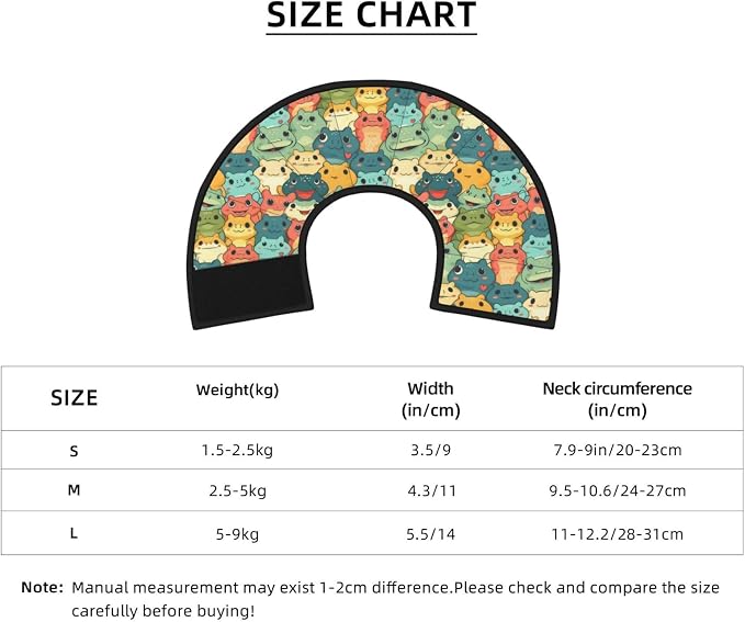 Cartoon Smart Frog for Adjustable Cat Cone Collar