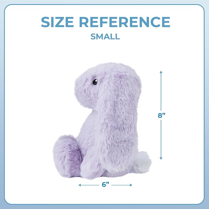 Best Pet Supplies Bunny Buddy Squeaky Plush Dog Toy - Purple, Small | Soft Plush, Squeaks & Crinkles, Perfect for Moderate Chewers, Toss & Fetch Play, Stress & Anxiety Reliever, Ideal Gift Toy