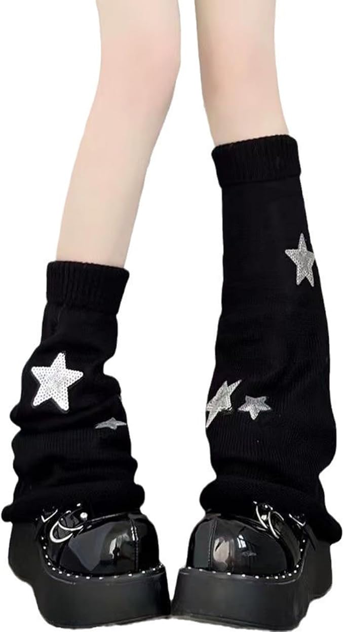 Sexybody Women's Leg Warmers Fashion Knit Warmers Long Socks Cute Y2K Kawaii Japanese Lolita Harajuku Accessories for Girls