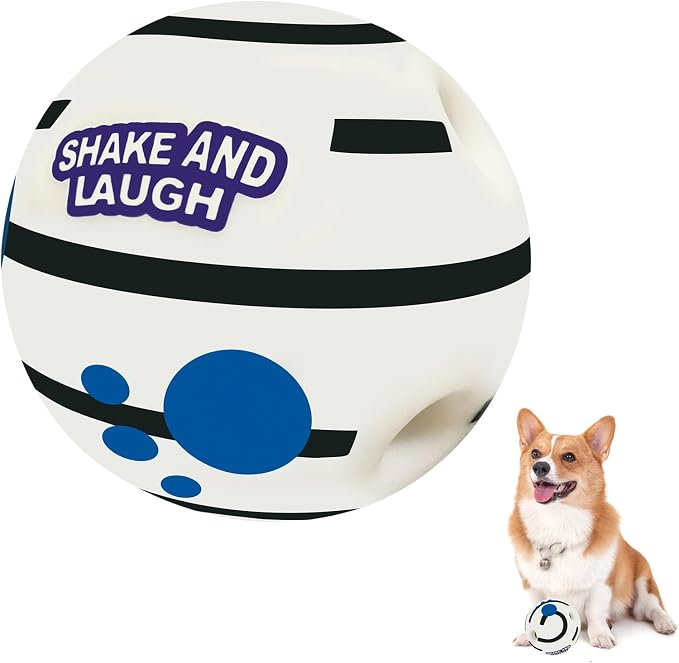 Glow in The Dark Dog Toys Ball, S, 3.14 in (8 cm) | Interactive, Shaking with Gibbering Sound