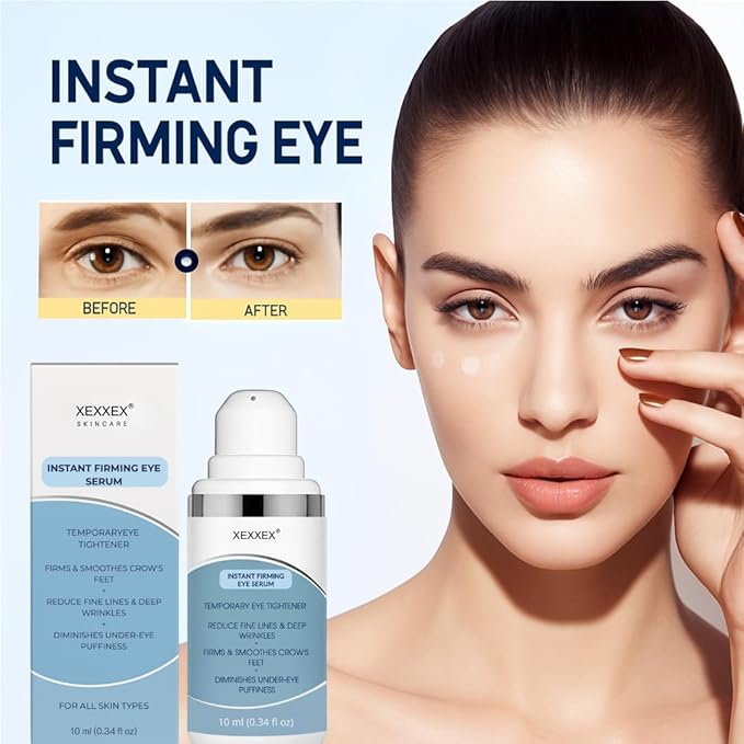 Instant Firming Eye Serum– Instantly Visibly Reduces Under Eye Bags And Wrinkles, Fine Lines, Crow's Feet, Dark Circles – Pump (Scented)