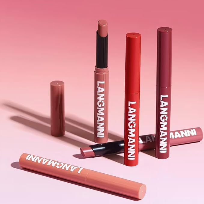 Red Lipstick For Women Matte Highly Pigmented Lip stick Hypoallergenic Waterproof Long Lasting Lipsticks Quick Makeup Lightweight Portable # 10