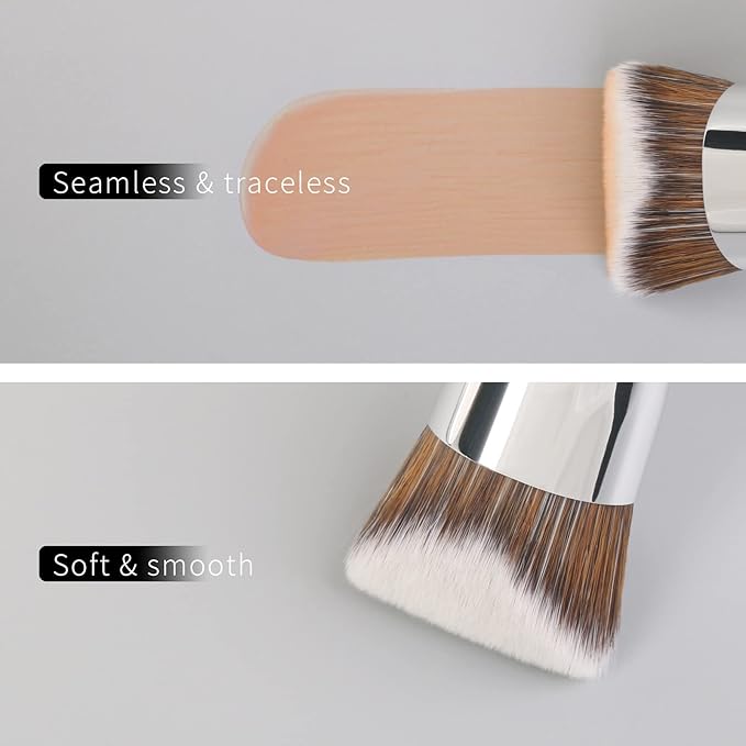 Contour Foundation Brush for Liquid Makeup, Angled Foundation Brush, Foundation Brushes for Cream Foundation, Cream Contour Brushes for Makeup, Makeup Brushes for Liquid Foundation. 822W