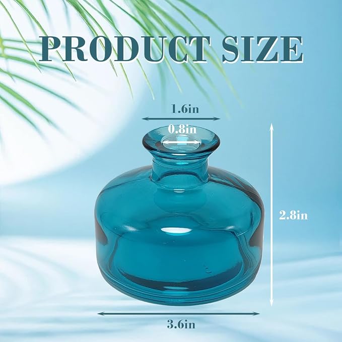 ericotry 1Pcs 200ml/6.7oz Empty Refillable Glass Diffuser Bottles Aromatherapy Jar Container Fragrance Accessories Use for DIY Replacement Reed Diffuser Sticks Sets Essential Oils Crafts Decor
