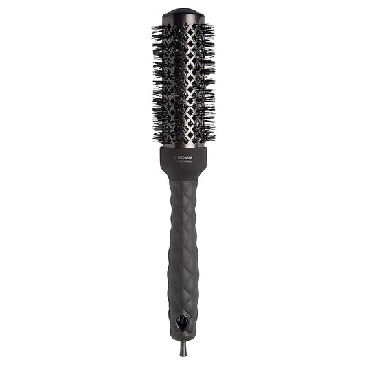 Fromm Elite Thermal Ceramic x Ionic 1.25 Inch Round Hair Brush for Expert Blowouts, Faster Hair Drying, Anti-Static Styling, Smoothing, Straightening, and Shine