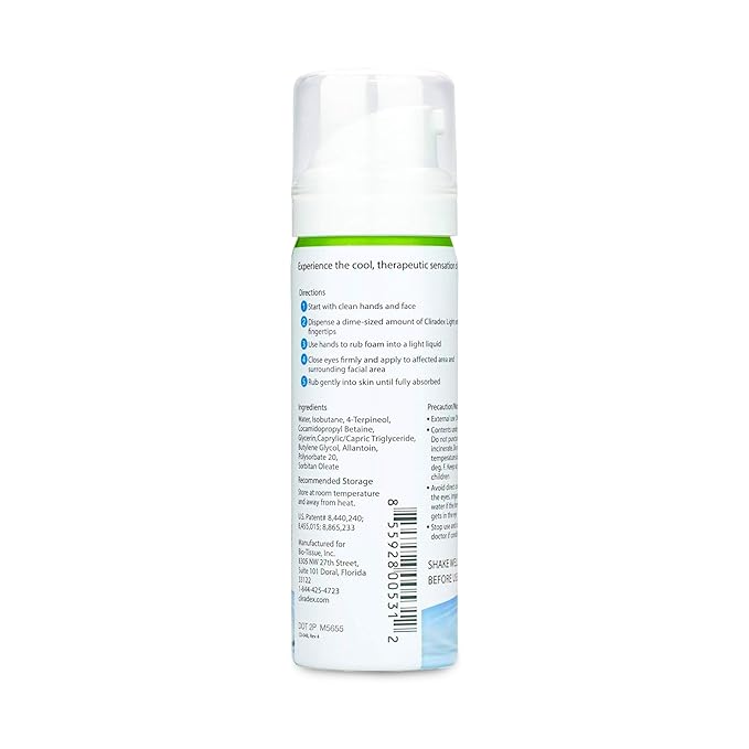 Foam - Gentle Eyelid Cleanser & Eyelash Conditioner | Daily Facial Cleanser & Safe Solution for Eyelid Hygiene - 1.5oz 4-Terpineol Formula