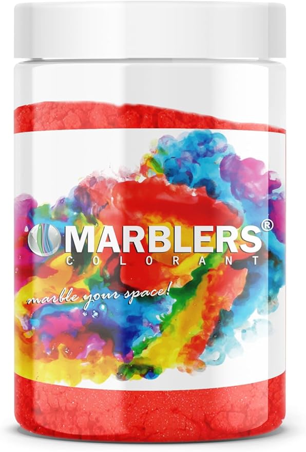 MARBLERS Red Mica Powder [Poppy Red] 4oz (113g) | Cosmetic Grade | Epoxy Resin Pigment | Dye | Non-Toxic, Vegan, Cruelty-Free | Lip Gloss, Nails, Body Butter, Bath Bomb, Candle & Soap Making