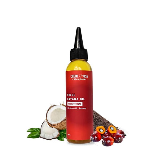 Uhuru Naturals Raw Batana Oil (2 0z) 100% Pure & Organic from Honduras Dr. Sebi Cold-Pressed Hair Growth for Thicker, Stronger Hair