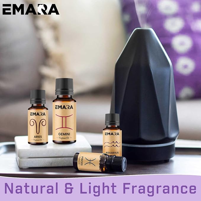 EMARA All Natural Zodiac Libra Essential Oil for Diffusers, Skin Care, Aromatherapy Fragrance Oil, Organic Therapeutic Grade 15 mL (1/2 fl oz)
