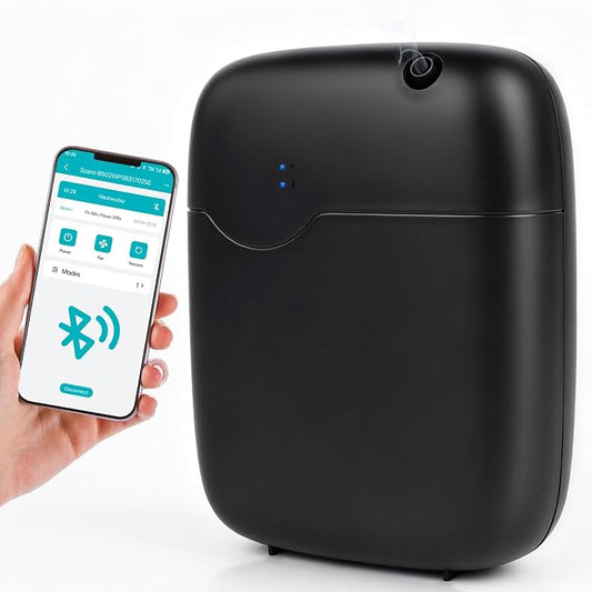 Scent Air Machine for Home, Bluetooth Smart Cold Air Scent Machine with 400ml Oil Bottle, 2000 Sq.Ft Coverage Aromatherapy Diffusers for Large Room Home Hotel Office Spa with App Control (Black)