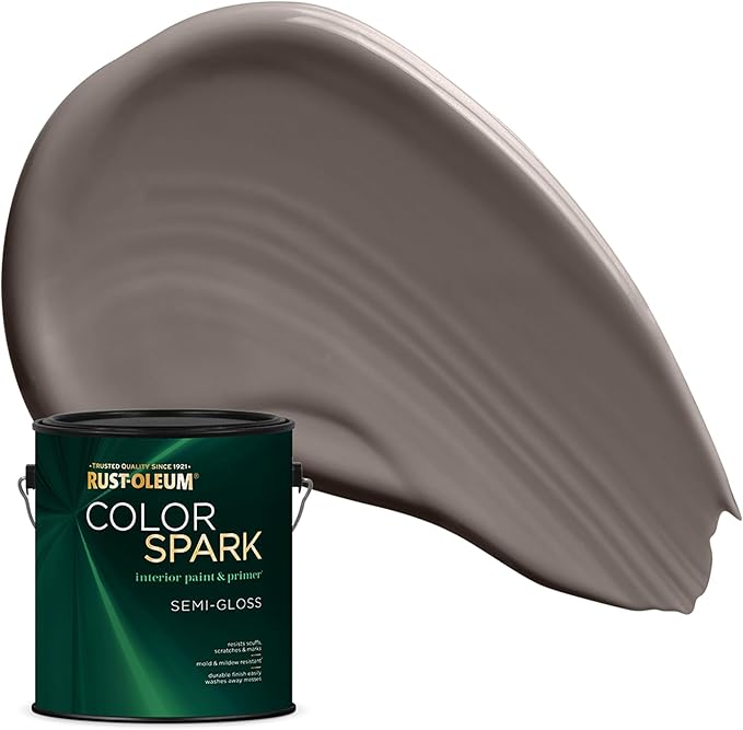 Rust-Oleum Color Spark Interior Paint and Primer in One, Semi-Gloss, Fawn, 1 Gallon