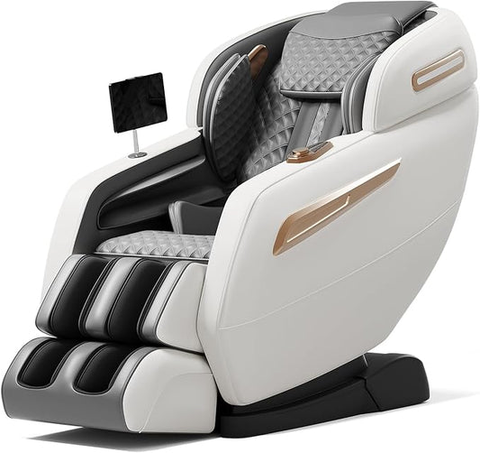 Zero Gravity Massage Chair - 57" Extra-Long SL-Track for Full Body Relief, Back/Leg Heat & Airbag Massage - Relieve Back Pain for Sedentary Workers/Elderly
