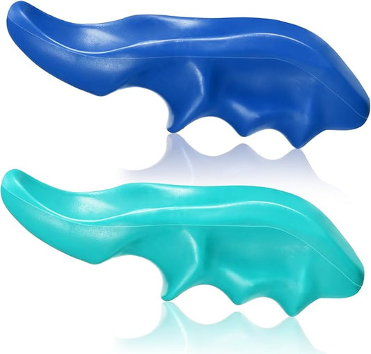 Nuanchu 2 Pcs Blue and Green Thumb Saver Massage Tool Deep Tissue Massager for Pressure Reflexology Professional Neck Shoulder Back Foot Stress Relief