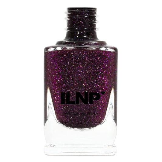 ILNP Madeline - Delicious Dark Berry Holographic Nail Polish, Chip Resistant, 7-Free, Non-Toxic, Vegan, Cruelty Free, 12ml