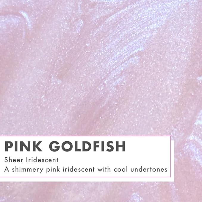 Olive & June Long Lasting Nail Polish | Spring Pastel Nails | Plump Gel-Like Finish No Lamp Needed | Lasts up to 10 days | 15-Free Vegan & Cruelty-Free Chip-Resistant | Pink Goldfish Pink Iridescent
