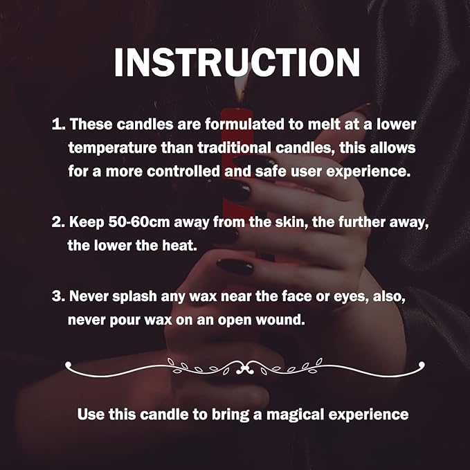 Low Temperature Candles, Wax Play Candles, Romantic Dripping Candle for Valentines, Couples, Weddings, Home Decor-2Pack, Black and Red